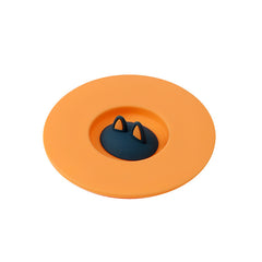 Cartoon Cute Cat Ear Silicone Sealing Lid Leakproof Dustproof Cup Lid Household Tea Mug Cup Bowl Lid Sealing Cover Keep