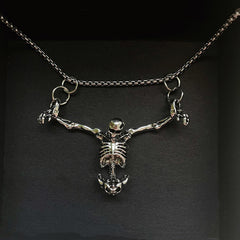 Halloween Skull Necklace Fashion Retro Punk Style Pendant Jewelry