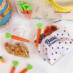 Bags Clip Carrot Sealing Clamp Plastic Bag Sealer Food And Snack Sealed Bag Clip Mini Magnet Storage Box Kitchen Organizer