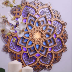 Mandala Yoga Room Night Light LED Mandala