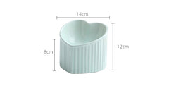 Pet Ceramic Bowl With Inclined Mouth Practical Durable Daily Indoor Pet Products