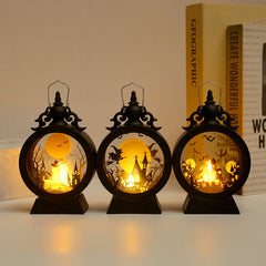 Halloween Retro Candle Portable Storm Lantern