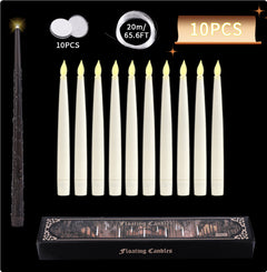 20LED Floating Candles With Candle Sticks