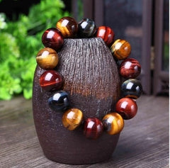 Tiger Eye Bracelet Natural Crystal Stone Buddha Bead Bracelet