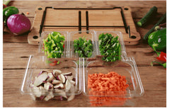 Vegetable Kitchen Cutting Board With Trays Storage Box Smooth Multifunction Practical Fruit Meat Bamboo Food Chopping Board