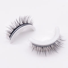 Reusable 3D Mink Lashes Natural False Eyelashes Self Adhesive Fake Glue Free Makeup Eyelash Extension Silk