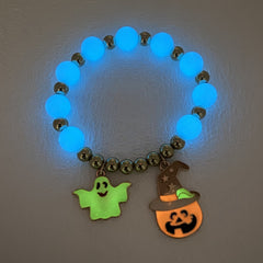 Halloween Bracelet Pumpkin Head Ghost Luminous Bracelet