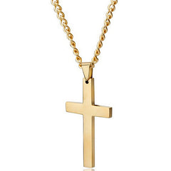 Classic Cross Necklace Men's Pendant Fashion Stainless Steel Jewelry