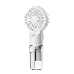 Portable Handheld Spray Fan 4-Speed Water Spray Mist Fan Summer Cooling Artifact USB Charging Summer Supplies Outdoor Mini Fan