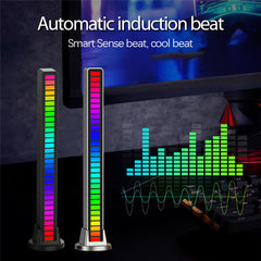 LED Strip Light Sound Control Pickup Rhythm Light Music Atmosphere Light RGB Colorful Tube USB Energy-Saving Lamp Ambient Light