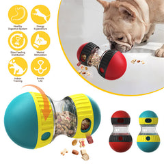 Food Dispensing Dog Toy Tumbler Leaky Food Ball Puzzle Toys Interactive Slowly Feeding Protect Stomach Increase Intelligence Pets Toy Pet Products