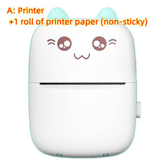 Mini Printer Portable Mini Bluetooth WiFi New Wrong Printer Mobile Phone Photo Title Note Hot Print Pocket Student Error Label Printer