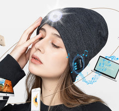 Glow Wireless Music Call Night Run Outdoor Lighting Warm Earphone Hat