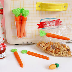 Bags Clip Carrot Sealing Clamp Plastic Bag Sealer Food And Snack Sealed Bag Clip Mini Magnet Storage Box Kitchen Organizer