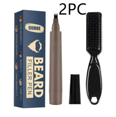 Beard Pencil Filler Beard Filling Pen Kit Barber Pencil With Brush Salon Facial Hair Styling Beard Brush Male Mustache Repair