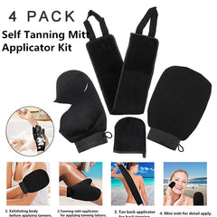 Self Tanning Mitt Applicator Kit 4 In 1 Self Applicator Set With Exfoliating Glove