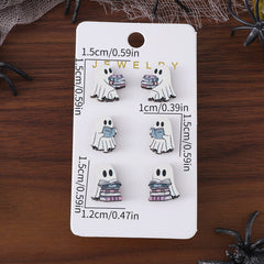 Halloween Book Ghost Wooden Studs Suit