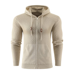 Four Seasons Knitting Zipper Hoodies Leather Printing 3D Outdoor Sports Hoodies with Pockets