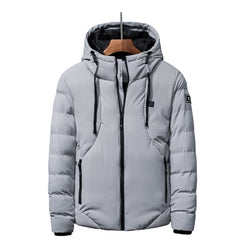 New Men Women Cotton Coat USB Smart Electric Heated Jackets Winter Thicken Down Hooded Outdoor Hiking Ski Clothing 7XL