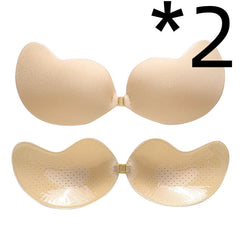 Invisible Push Up Bra Backless Strapless Bra Seamless Front Closure Bralette Underwear