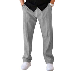 Men's Trousers Sports Casual Loose Straight Pants With Drawstring Design Clothing