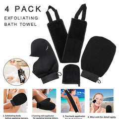 Self Tanning Mitt Applicator Kit 4 In 1 Self Applicator Set With Exfoliating Glove