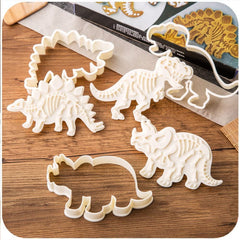 Dinosaur Biscuit Mould Sugar Craft Embossing Mold 3D Dessert Baking Mold Fondant Decoration Tool