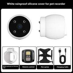 Pets Recorder Pet Tracker Collar Dogs And Cats Viewing Angle Motion Recording Camera Action Camera With Video Records Cat Collars Camera Sport Pet Products