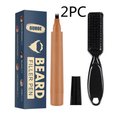 Beard Pencil Filler Beard Filling Pen Kit Barber Pencil With Brush Salon Facial Hair Styling Beard Brush Male Mustache Repair