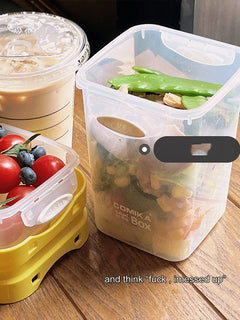 Salad Cup Light Food Fat Reduction Portable Take-out Cup Double-layer Lunch Box Yogurt Cup Oatmeal Cup Milkshake Cup