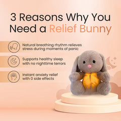 Breathing Rabbit Soothing Sensory Plush Toy With Relieve Anxiety Bunny Comforter Breathes For Newborn Conciliate Baby