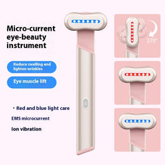 4 Colors Electric Eye Massager Red Blue Light Massage Eye Beautification Instrument Therapeutic Warmth Face Massage