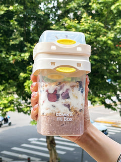 Salad Cup Light Food Fat Reduction Portable Take-out Cup Double-layer Lunch Box Yogurt Cup Oatmeal Cup Milkshake Cup