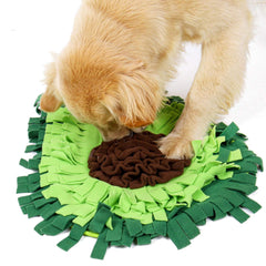 Dog Sniffing Mat Dog Puzzle Toy Pet Snack Feeding Mat Boring Interactive Game Training Blanket Snuffle Feeding Training Mat