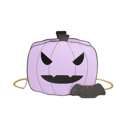 Halloween Cartoon Pumpkin Shoulder Bag For Girls Personality Funny Creative Chain Crossbody Bags Women