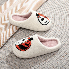 Comfortable The Nightmare Before Christmas Embroidery Cotton Slippers