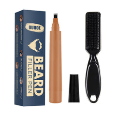 Beard Pencil Filler Beard Filling Pen Kit Barber Pencil With Brush Salon Facial Hair Styling Beard Brush Male Mustache Repair