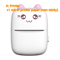 Mini Printer Portable Mini Bluetooth WiFi New Wrong Printer Mobile Phone Photo Title Note Hot Print Pocket Student Error Label Printer