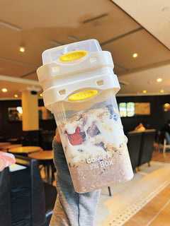 Salad Cup Light Food Fat Reduction Portable Take-out Cup Double-layer Lunch Box Yogurt Cup Oatmeal Cup Milkshake Cup