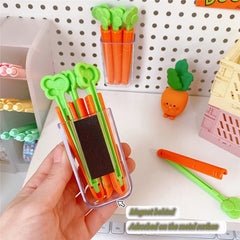 Bags Clip Carrot Sealing Clamp Plastic Bag Sealer Food And Snack Sealed Bag Clip Mini Magnet Storage Box Kitchen Organizer