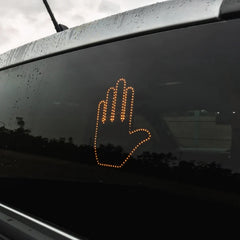 Funny New LED Illuminated Gesture Light Car Finger Light With Remote Road Rage Signs Middle Finger Gesture Light Hand Lamp