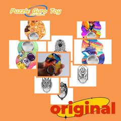 Original Puzzle Gyro Toy Fidget Spinner Toys Keychain Hand Spinner Anti-Anxiety Toy Relieves Stress Finger Spinner