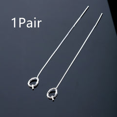 Fashion Jewelry 925 Sterling Silver 26 Letters Drop Earrings For Women Classic English Minimalism Student Earring Friends Party Jewelry Gift