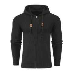 Four Seasons Knitting Zipper Hoodies Leather Printing 3D Outdoor Sports Hoodies with Pockets