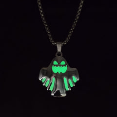 Luminous Ghost Pendant Halloween Necklace