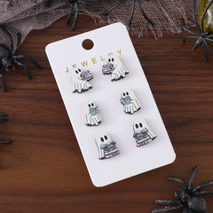 Halloween Book Ghost Wooden Studs Suit