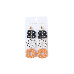 Halloween Polymer Clay Acrylic Paint Earrings