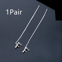 Fashion Jewelry 925 Sterling Silver 26 Letters Drop Earrings For Women Classic English Minimalism Student Earring Friends Party Jewelry Gift