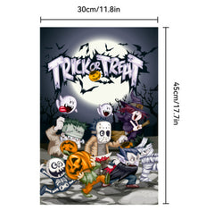 Halloween Garden Banner Day Of The Dead Flag Creative Ghost