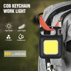 Outdoor USB Mini Alloy Keychain Light Home Emergency Night Light Car Repair Light Camping Light